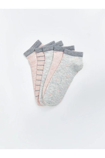 LC Waikiki Patterned Women's Booties Socks 5-Pack