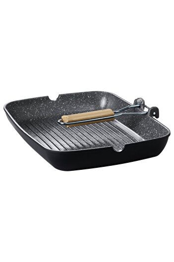 IKEA HUSKNUT Grill pan, non-stick coating black, 36 x 26 cm