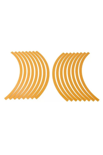 Avex Set 16 self-adhesive rings for wheels Glossy Gold