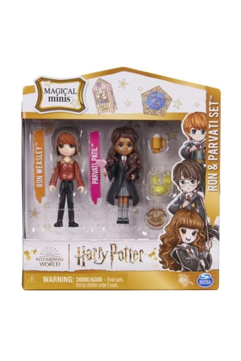 Harry Potter Wizarding World Magical Minis Set - Ron and Parvati