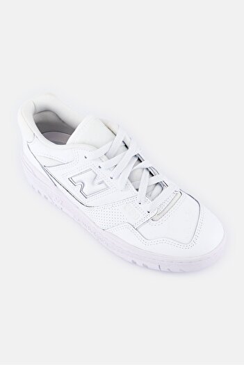 New Balance Kids Boy BB550WWW Lace Up Outdoor Shoes, White