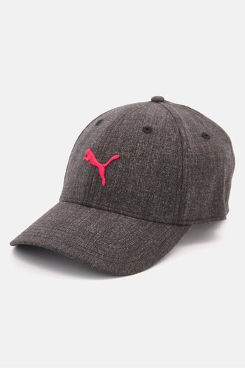 Puma Unisex Stretch Fit Embroidered Logo, Black/Grey