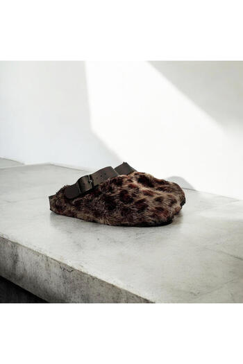 Genuins Shetland Fur Gray Clogs