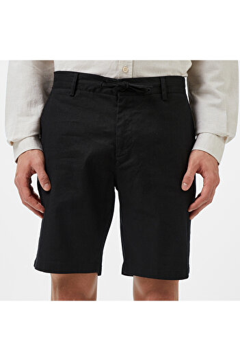 Lacoste Erkek Regular Fit Siyah Bermuda Şort