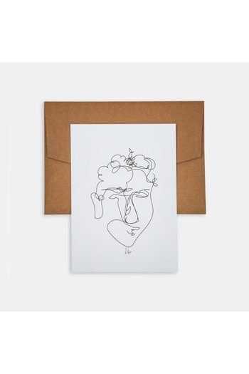 PK Design Mini Poster Line Drawings Man 1