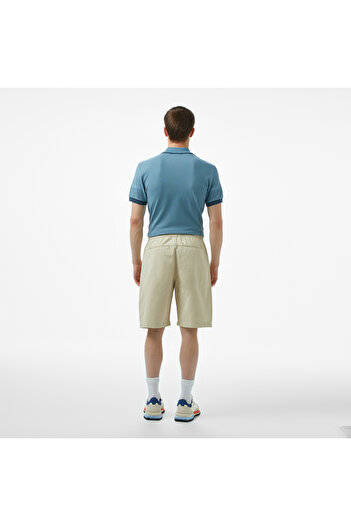 Lacoste Erkek Relaxed Fit Bej Bermuda Şort