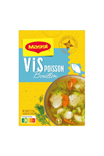 Maggi Fish-flavored bouillon cubes – food base – 8 pieces, 80 grams