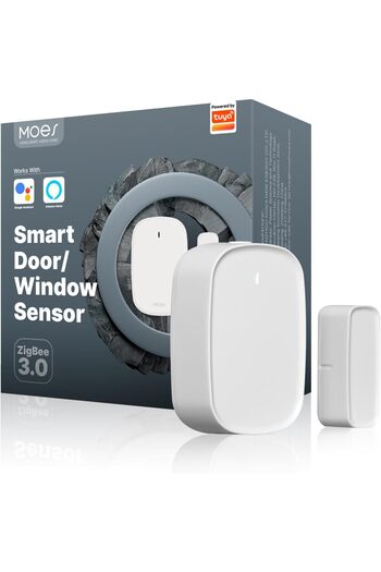 MOES Smart Door and Window Sensor, Wireless Detector for Alarm System and Home