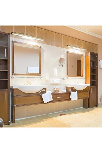 Rabalux LED bathroom wall light Rabalux, one plastic diffuser, 12W, IP44, 490 x 60 x 70 mm, bronze
