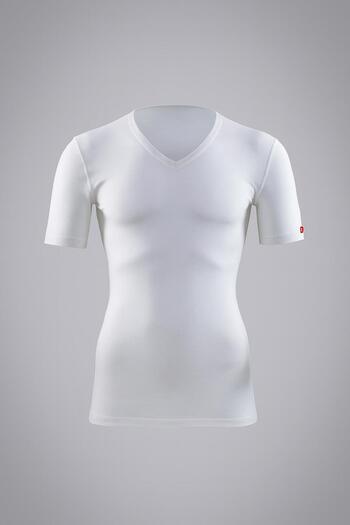 Blackspade White Men's Thermal Short Sleeve V-Neck Undershirt 2. Level – Winter Thermal Protective Undershirt New