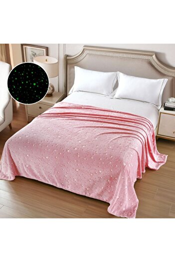 CHIRASO Cocolino Glow in Dark Phosphorescent Blanket 200x230cm, glows delicately in the dark