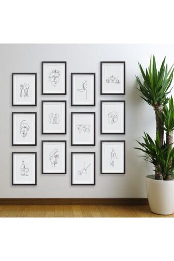 PK Design Mini Poster Line Drawings Man 3