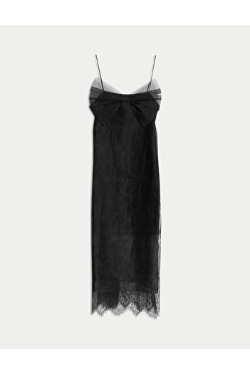 Marks & Spencer Dantel Fiyonklu Elbise