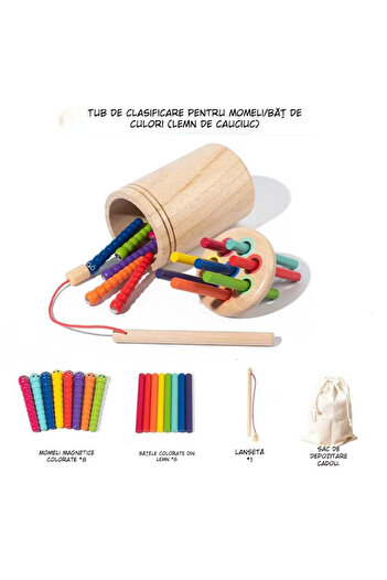 OEM Jucarie Montessori din Lemn pentru Copii Mici, Jucarii Magnetice de Pescuit