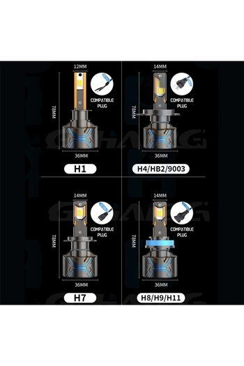 SONORH Set de 2 becuri HB4/9006, 300W/Bec-Ultra Power, 60000 lm, 6500K, CANBUS, 12V și 24V, pentru mașină