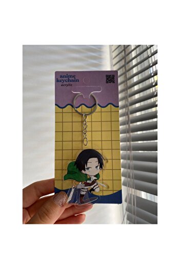 Wisevelya Attack on Titan Levi Ackerman Acrylic Anime Keychain