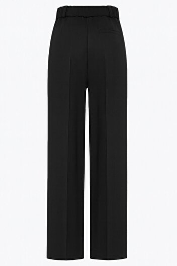 Setre Black Full Fit Relaxed Fit Trousers