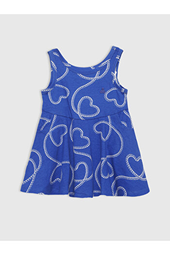GAP Kız Bebek Mavi Mix & Match Twirl Kolsuz Elbise
