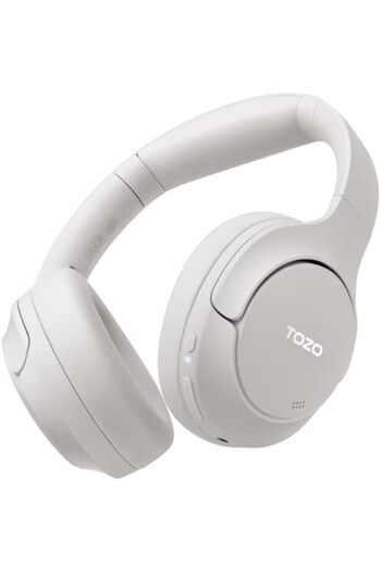 TOZO HT2 Hybrid Active Noise Cancelling Headphones, Wireless Over Ear Bluetooth Headphones, 60H Play