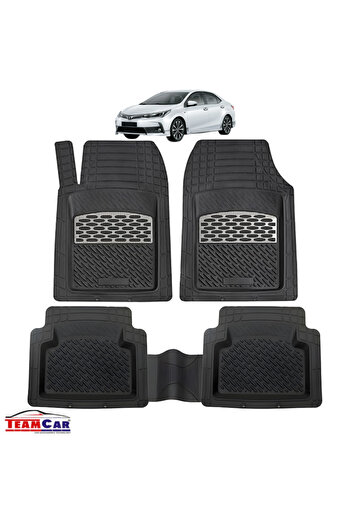 TEAMCAR Toyota Corolla XII Car Mats Compatible with Tray (2019+) Silver