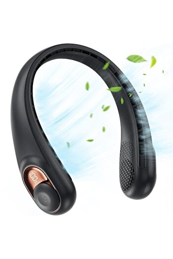 Danex Neck Fan 5200mAh, 5800RPM, B40, Silicon Flex, Deep Dark