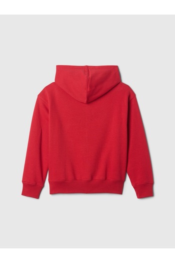 GAP Boy's Red Kids Relaxed Logo Zippered Sweatshirt