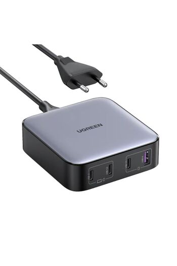 Ugreen Charging Station 100W, USB, 3x Type-C, Fast Charge, Cable Included, D75, Silicon, CD328