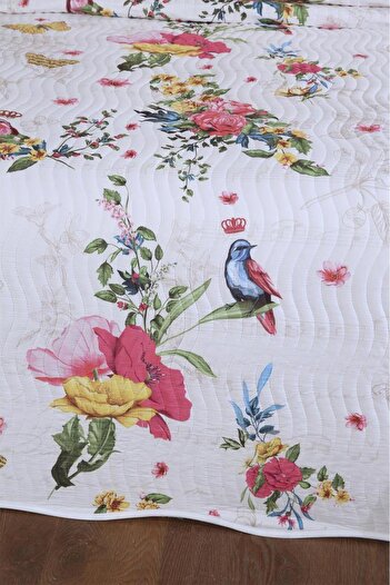 Çeyiz Diyarı Anka Printed Quilted Double Bedspread