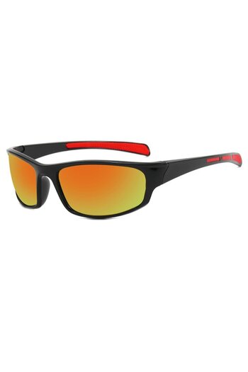 Stef's Cat Cycling Glasses, C30, Polycarbonate, Black/Orange