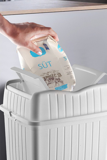 Nandy Home 10Lts. Double Lid Trash Can, Waste Bin for Kitchen and Bathroom