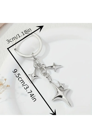 Halımax Star Decor Starry Keychain Bag Ornament Backpack Car Ornament Charm Gift