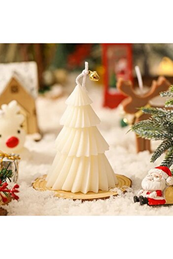 Flippy Christmas Scented Candle, Flippy, Rotating Candle with Aromatherapy, Long Christmas Tree Shape, Soy