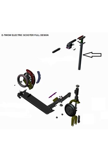 E-Twow Median pipe for Booster models