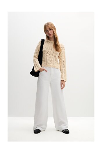 LEFTIES Woman Open Knit Jumper