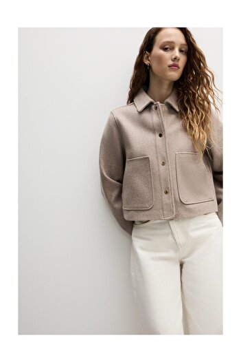 LEFTIES Woman Felt Texture Jacket