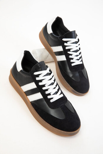 SOHO Black-White Women's Sneaker 20844