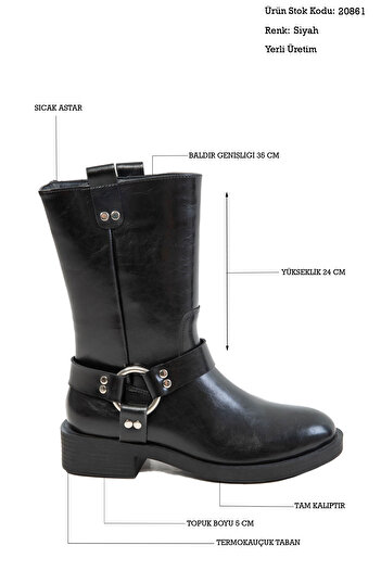 SOHO Black Women's Boots & Booties 20861