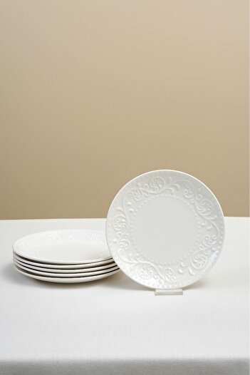 Karaca Sapphire 6 Piece Porcelain Cake/Dessert Set 21 cm