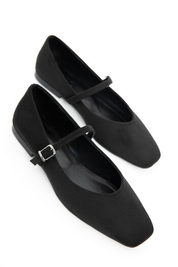 SOHO Black Suede Women's Ballerinas 20842