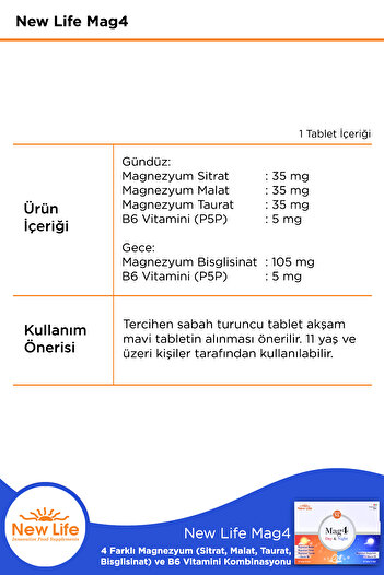 New Life Mag4 Day & Night 30 + 30 Tablet