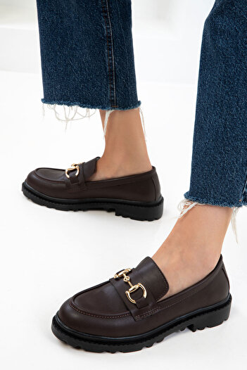 SOHO Brown Women's Loafer Shoes 21050