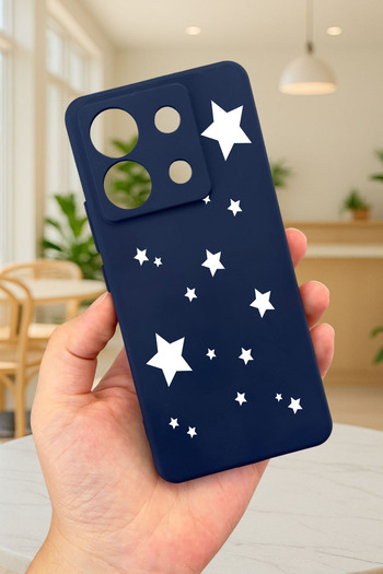 Vip Case Xiaomi Redmi Note 13 Pro 5g Mini Star Patterned Silicone Shock Absorbing Classic Protected Rubber Case277