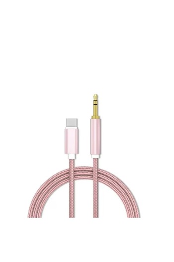 OEM Audio Cable Type-C to 3.5 mm Jack, 1 m, Pink