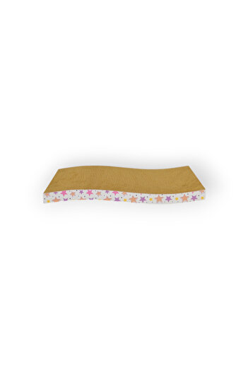 Rotipet Cardboard Cat Scratching Plume 43.5X21X5Cm Star Patterned