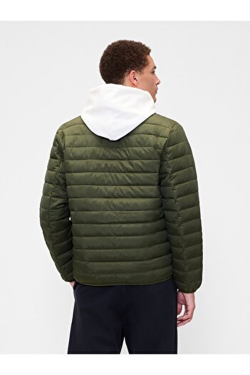 GAP Erkek Haki 100% Geri Dönüştürülmüş Relaxed ColdControl Şişme Mont