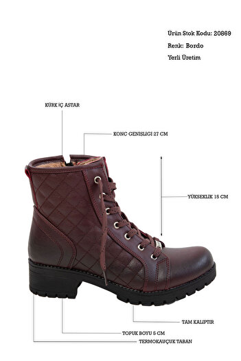 SOHO Claret Red Women's Boots & Booties 20869