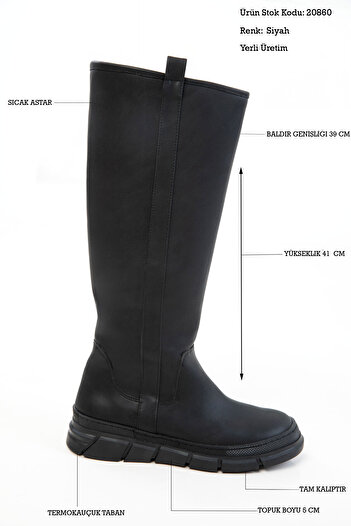 SOHO Black Women's Boots 20860