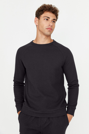 Trendyol Collection Anthracite Regular Knitted Pajamas Set Tmnaw23Pt00015