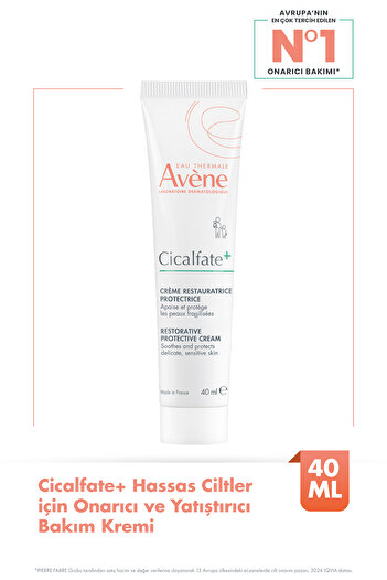 Avene Cicalfate+ Hassas Ciltler İçin Onarıcı ve Yatıştırıcı Bakım Kremi 40ml