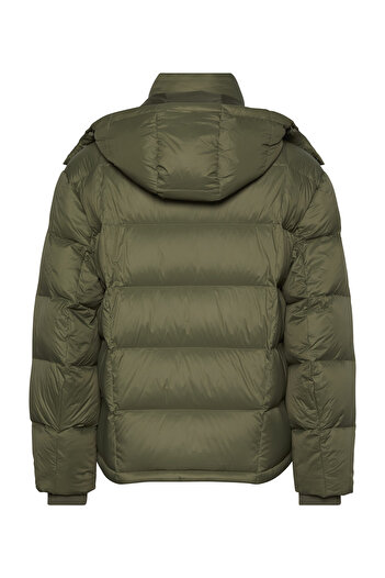 Calvin Klein Ls Nylon Quilted Detachable Hood